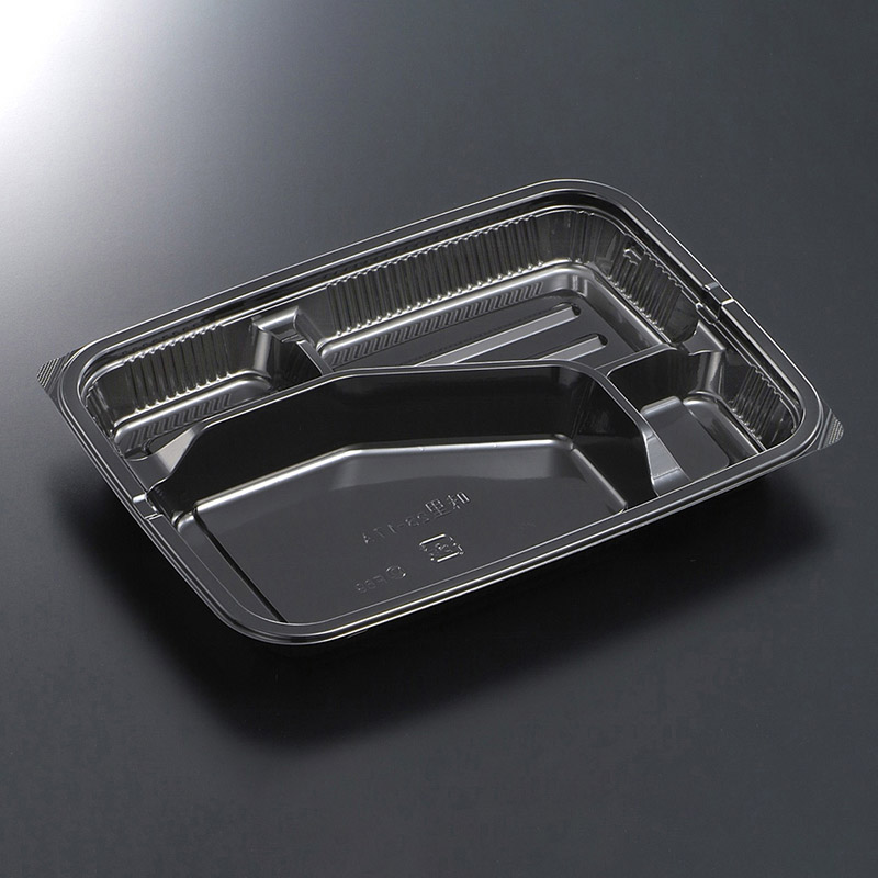 中央化学 弁当容器 HSA味里 本体 23-17A BK 50枚/袋(ご注文単位16袋)【直送品】