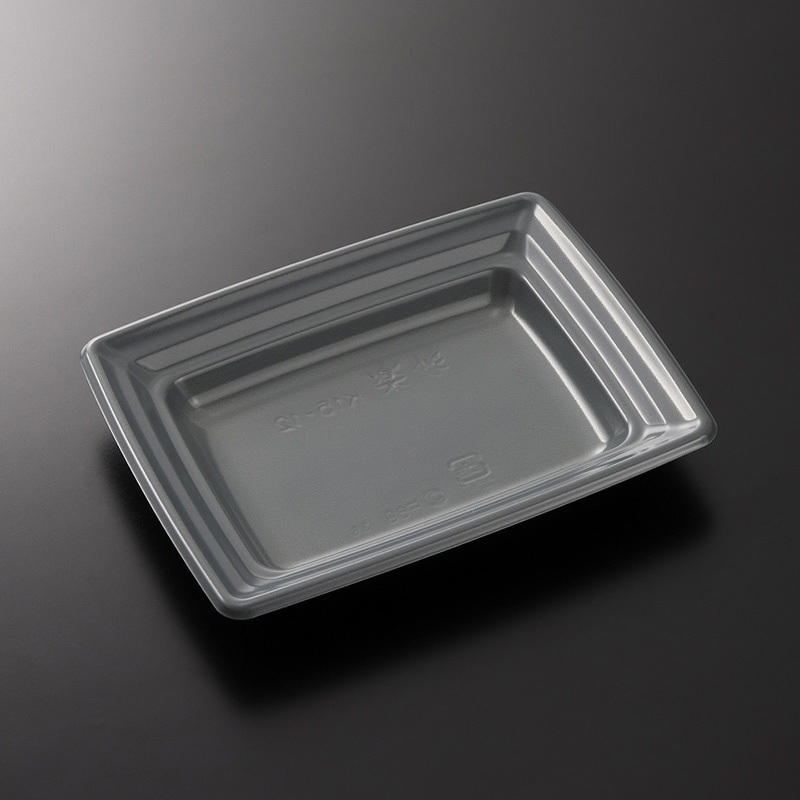 中央化学 惣菜・軽食容器　CT沙楽 K15-12　NGR-BK　身  50枚/袋（ご注文単位24袋）【直送品】