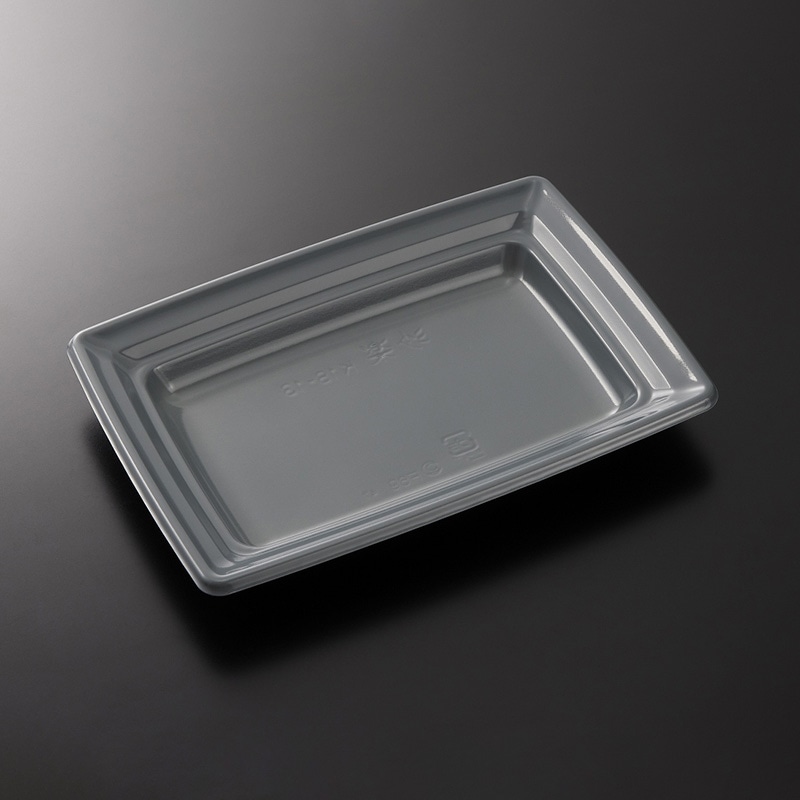 中央化学 惣菜・軽食容器　CT沙楽 K18-13　NGR-BK　身  50枚/袋（ご注文単位16袋）【直送品】