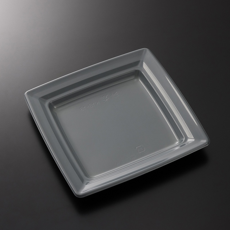 中央化学 惣菜・軽食容器　CT沙楽 K18-18　NGR-BK　身  50枚/袋（ご注文単位16袋）【直送品】