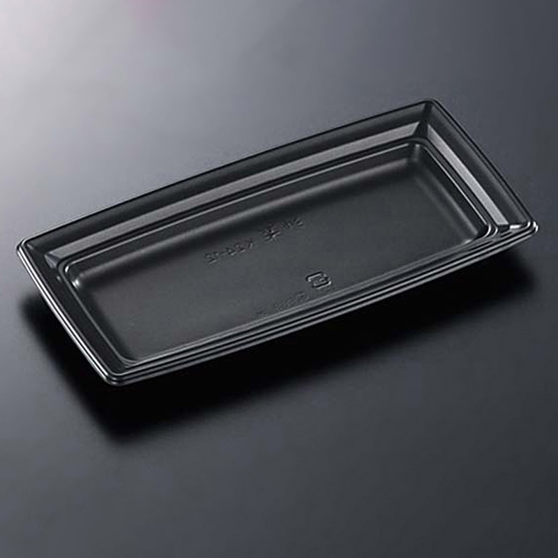 中央化学 惣菜容器 CT沙楽 本体 K24-12 BK 50枚/袋(ご注文単位16袋)【直送品】