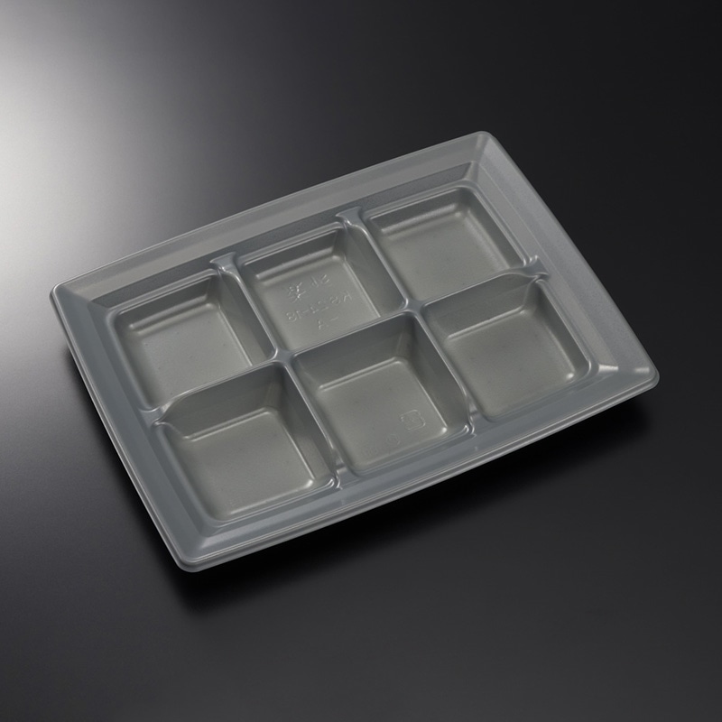 中央化学 惣菜・軽食容器 CT沙楽 KS24-18A NGR-BK身 50枚/袋(ご注文単位8袋)【直送品】