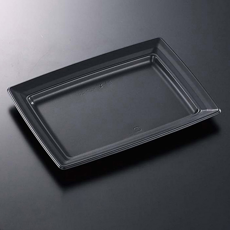 中央化学 惣菜容器 CT沙楽 本体 K27-20 BK 50枚/袋（ご注文単位8袋）【直送品】