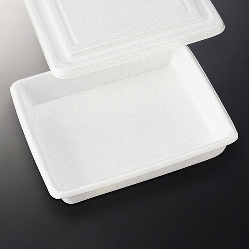 中央化学 弁当容器 幕の内 角 共蓋セット 幕の内 角 50枚/袋(ご注文単位9袋)【直送品】