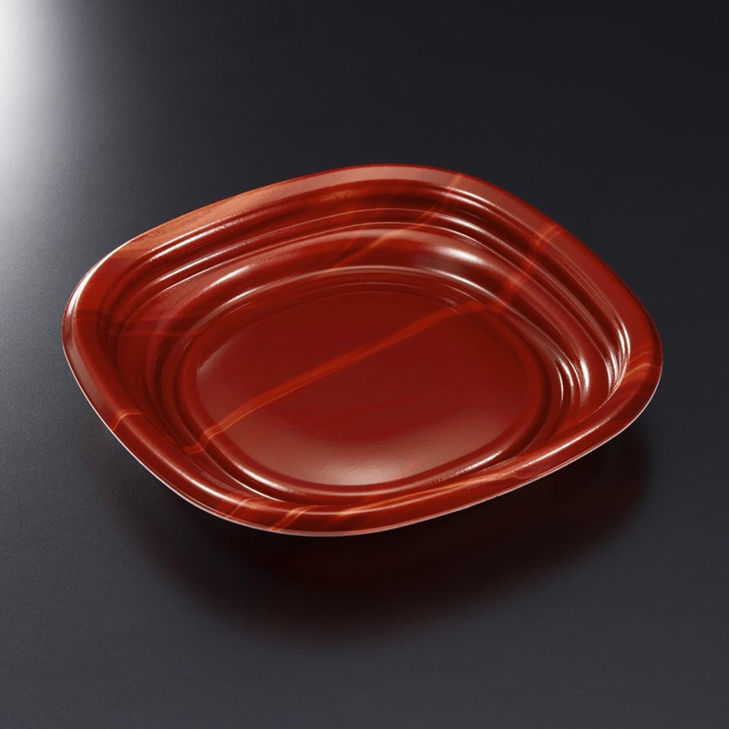 中央化学 プレート容器　TPオルマ　K21　本体  ベジーR 50枚/束（ご注文単位8束）【直送品】