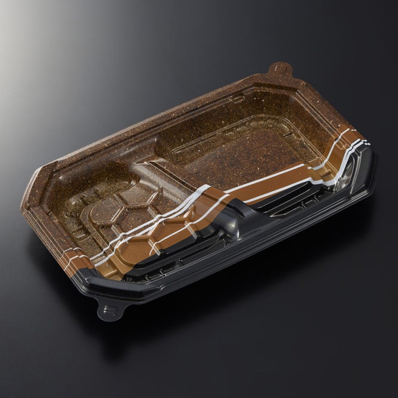 中央化学 弁当容器 CTロックス 22-14 2S 本体 パイルBR 50枚/束(ご注文単位20束)【直送品】