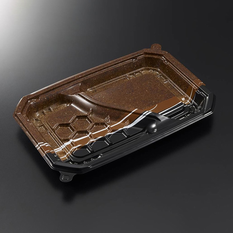 中央化学 弁当容器 CTロックス 25-17 2S 本体 パイルBR 50枚/束(ご注文単位16束)【直送品】