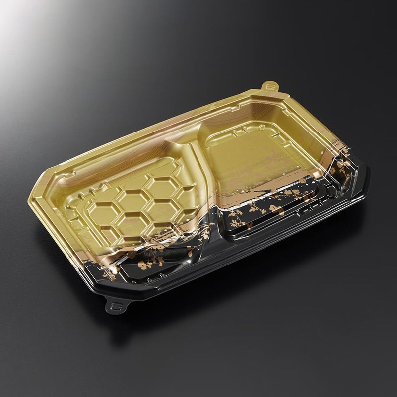 中央化学 弁当容器 CTロックス 25-17N 本体 耀G 50枚/束(ご注文単位16束)【直送品】