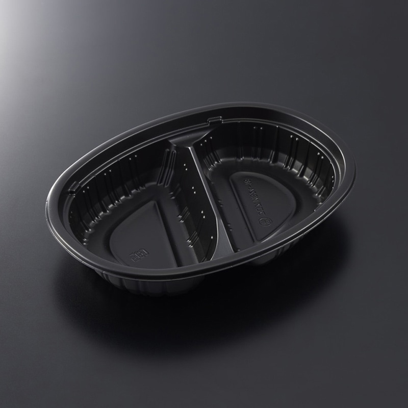 中央化学 冷凍対応容器　耐寒CTフロズ　MS24-18  BK 50枚/束（ご注文単位12束）【直送品】