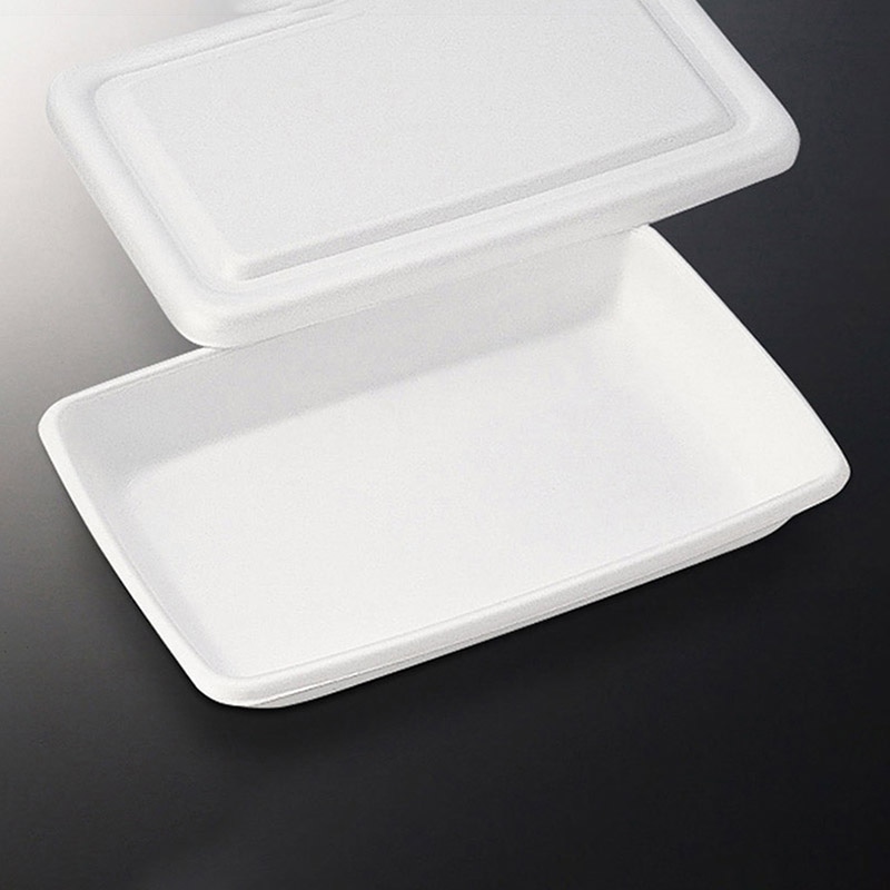 中央化学 米飯容器 角丸折 共蓋セット 8号  50枚/袋（ご注文単位14袋）【直送品】