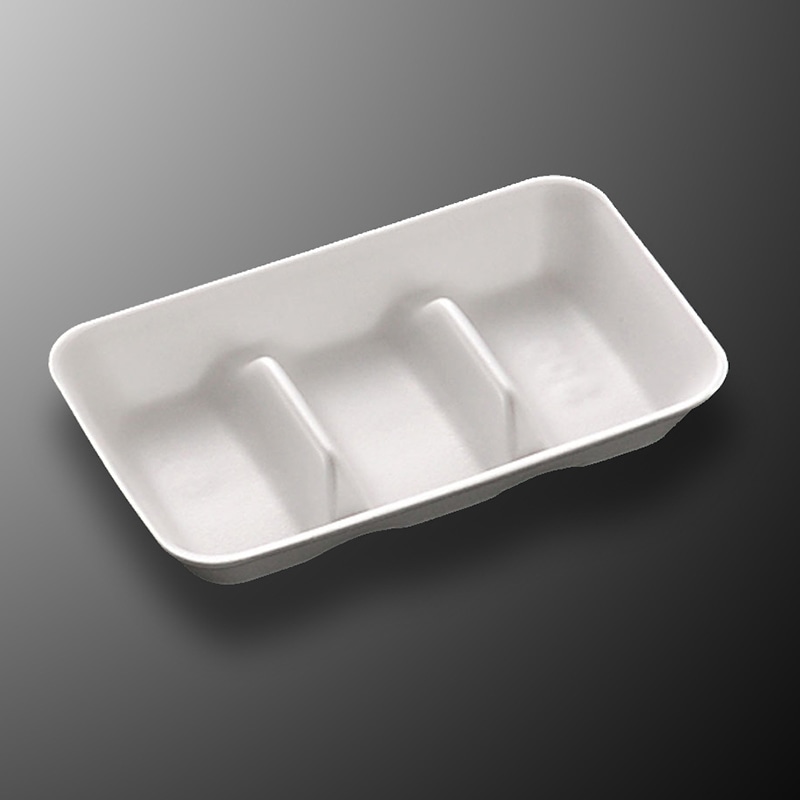 中央化学 ミンチトレー MIC 300 白 50枚/袋（ご注文単位30袋）【直送品】