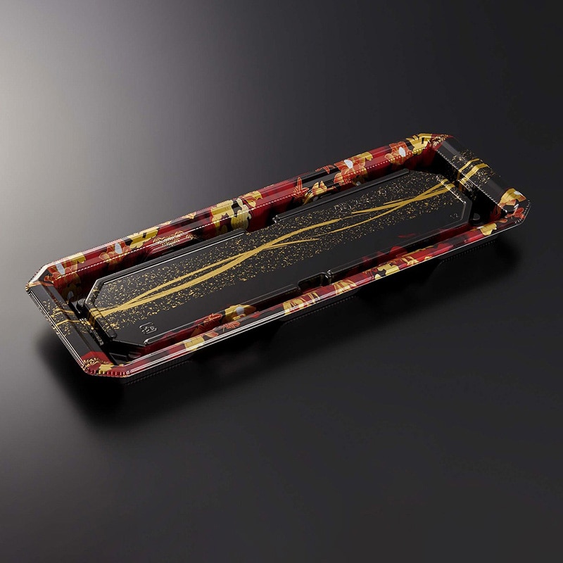 中央化学 寿司容器 HS澄板 本体 30-11 一陣R-BK 50枚/袋(ご注文単位12袋)【直送品】