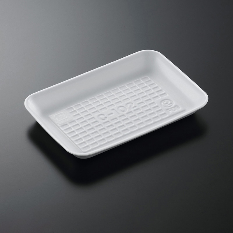 中央化学 発泡トレー容器 Cトレー C-102 100枚/袋(ご注文単位20袋)【直送品】