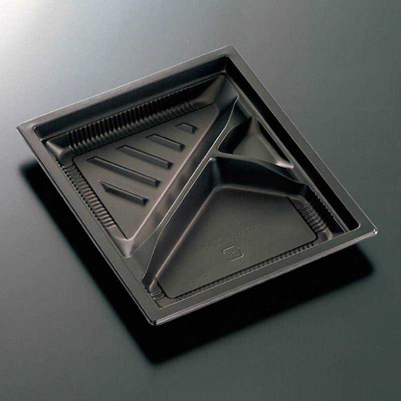 中央化学 弁当容器 CT WF 本体 WF-22A-27 BK 50枚/袋(ご注文単位12袋)【直送品】