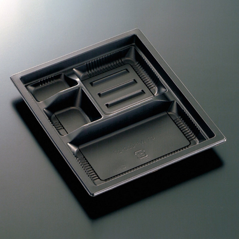 中央化学 弁当容器 CT WF 本体 WF-22D-27 BK 50枚/袋(ご注文単位12袋)【直送品】