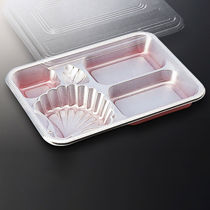 中央化学 弁当容器 DX仕切 防曇蓋セット R-14-M  20セット/袋（ご注文単位14袋）【直送品】