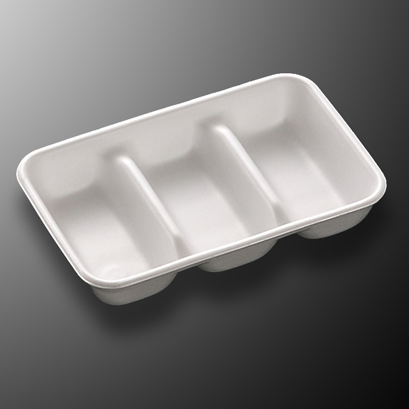 中央化学 ミンチトレー MIC 白 50枚/袋(ご注文単位15袋)【直送品】