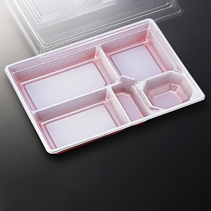 中央化学 弁当容器 DX仕切 防曇蓋セット R-37-N 20枚/袋(ご注文単位14袋)【直送品】