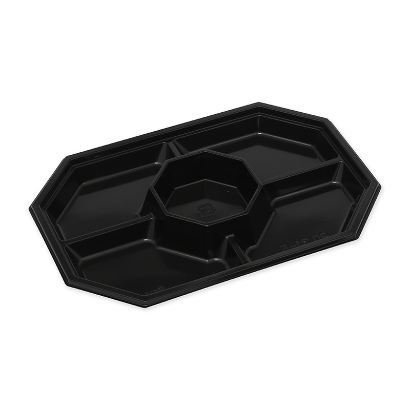 中央化学 オードブル容器 本体 HSPD 31-5 BK 黒 20枚/袋