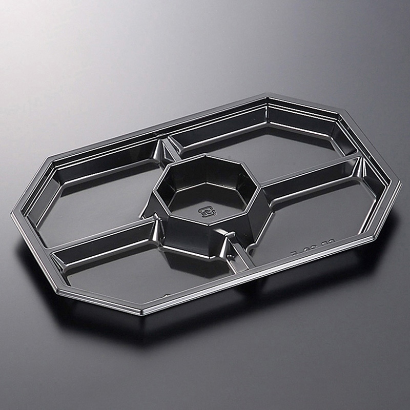 中央化学 オードブル容器 本体 HSPD 36-5 BK 黒 20枚/袋