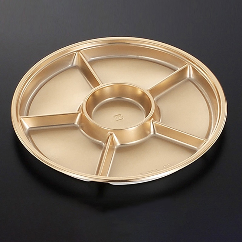 中央化学 オードブル容器 PD 本体 丸35-6 G-W 10枚/袋（ご注文単位16袋）【直送品】