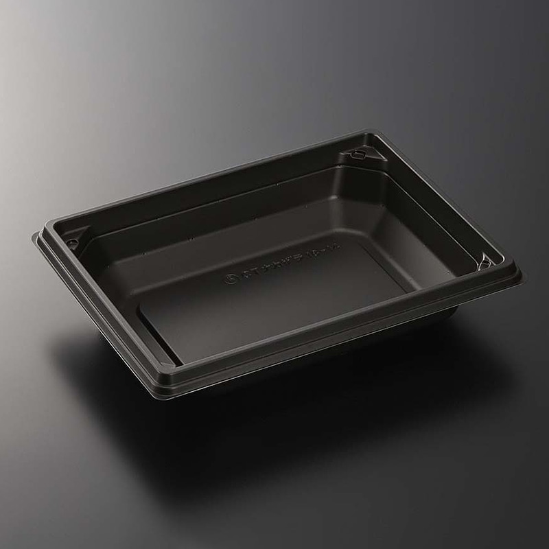 中央化学 丼容器 CF合わせ箱 CT中皿 18-14 BK 50枚/袋（ご注文単位16袋）【直送品】