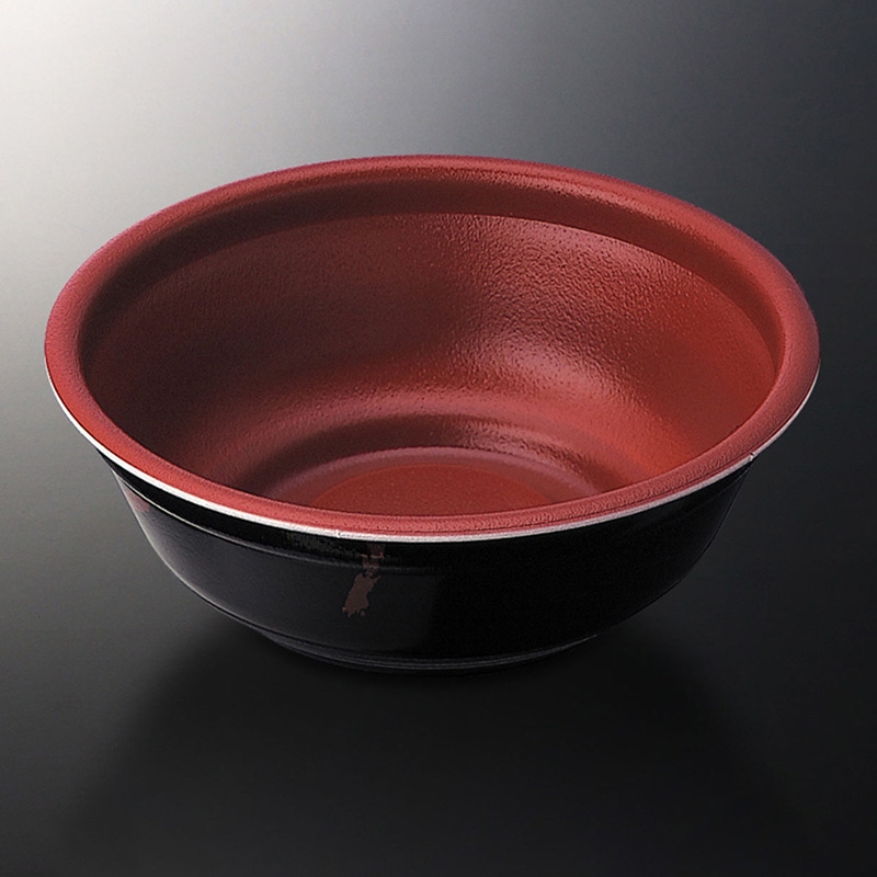 中央化学 丼容器 どんぶり 本体 特中 赤-ねごろ 25枚/袋（ご注文単位24袋）【直送品】