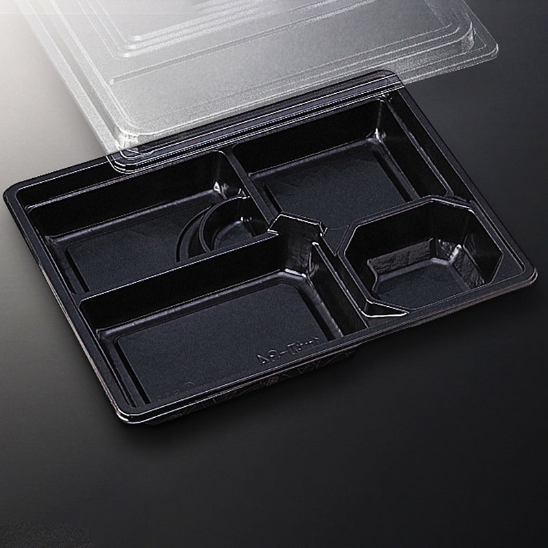 中央化学 弁当容器 HS仕切 防曇蓋セット 34 花小舞 20セット/袋(ご注文単位15袋)【直送品】