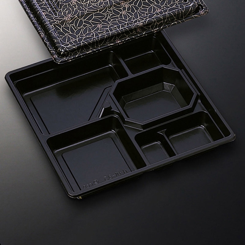 中央化学 弁当容器 HS仕切 共蓋セット 35 花小舞 20枚/袋(ご注文単位12袋)【直送品】