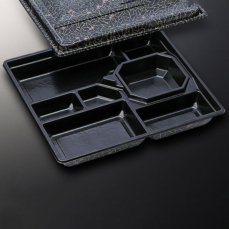 中央化学 弁当容器 HS仕切 共蓋セット 36 花小舞 20枚/袋(ご注文単位10袋)【直送品】