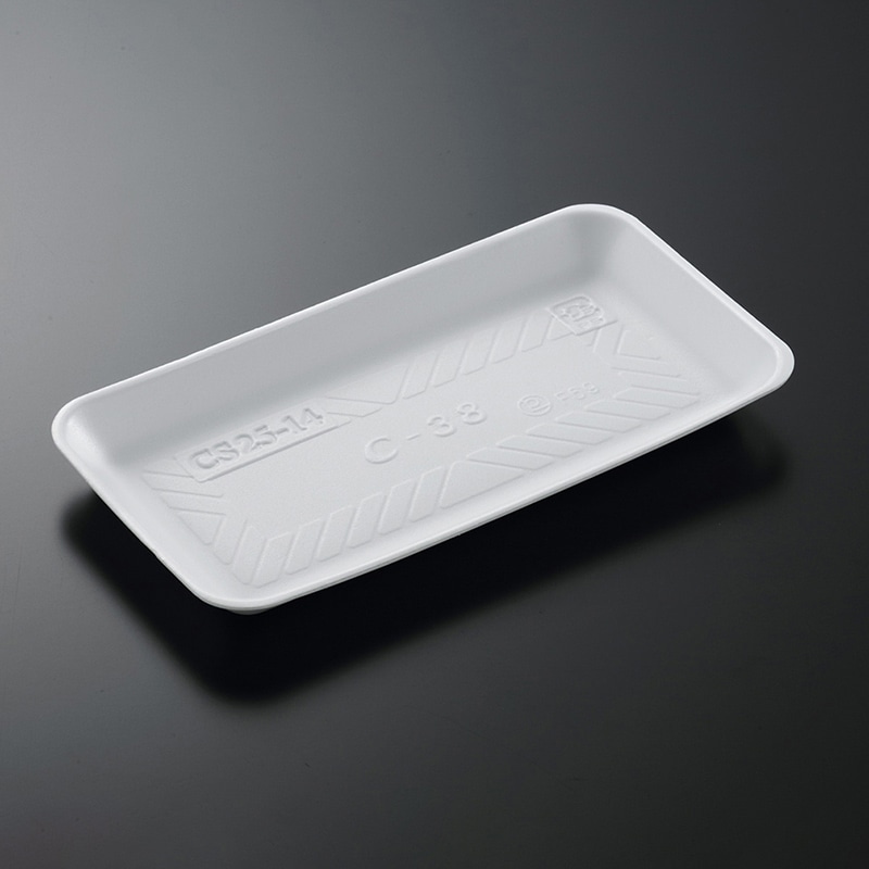 中央化学 発泡トレー容器 Cトレー CS25-14(C-38新) 100枚/袋(ご注文単位12袋)【直送品】