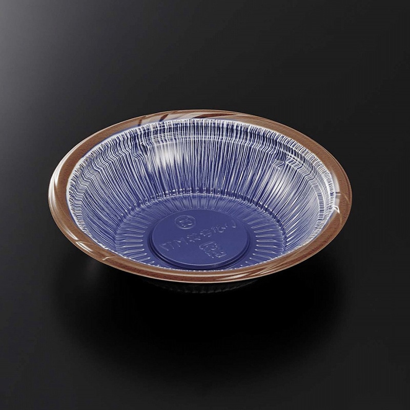 中央化学 丼容器 CTいぶき丼 本体 M17 染草B-BK 50枚/袋(ご注文単位12袋)【直送品】