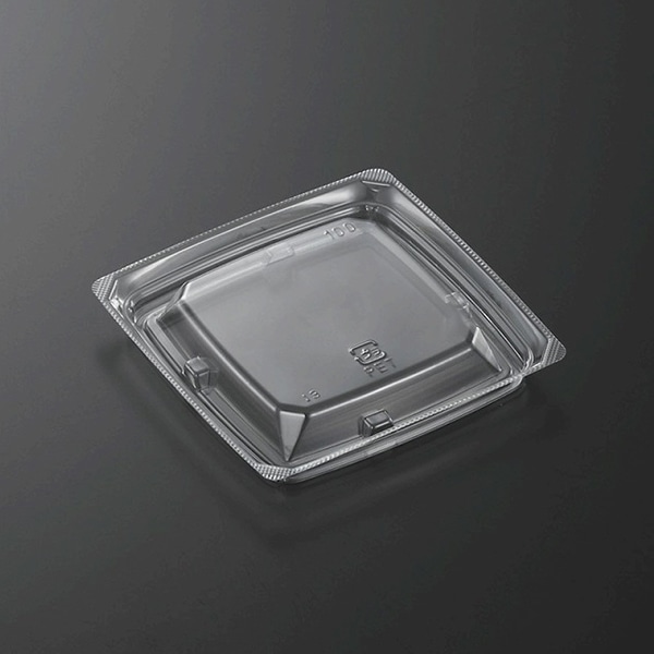 中央化学 サラダ容器 ドルチェ 浅蓋 100 50枚/袋(ご注文単位30袋)【直送品】