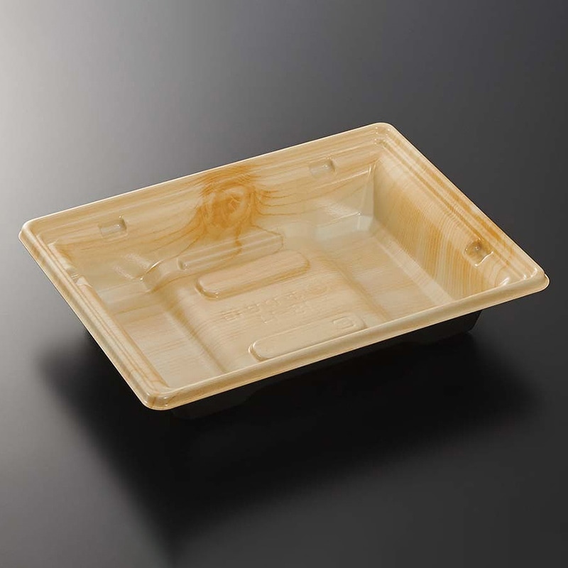 中央化学 お重容器 あわせ箱 本体 18-14 きりY-BK 50枚/袋（ご注文単位16袋）【直送品】