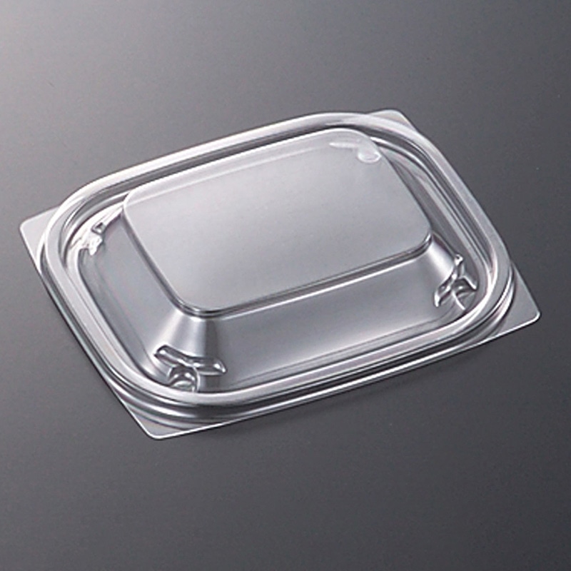 中央化学 惣菜容器 デリカン 内外嵌合蓋 13-11 A-PET 50個/袋（ご注文単位32袋）【直送品】