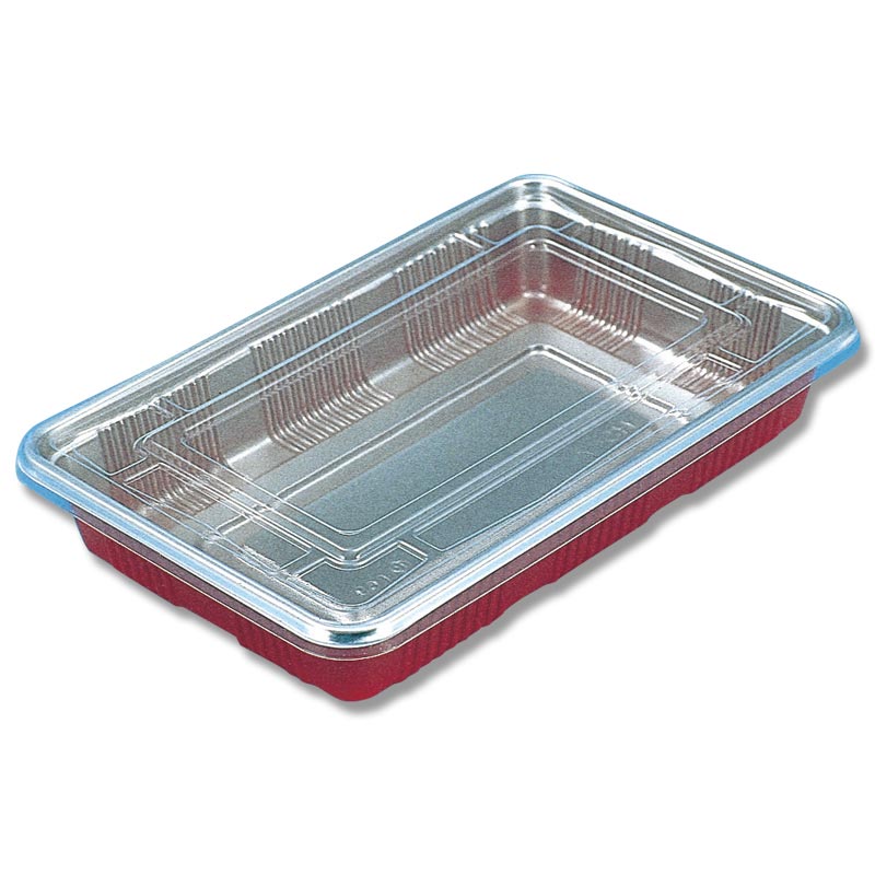 中央化学 弁当容器　防曇透明蓋セット  DXHS-8L 100枚/袋（ご注文単位11袋）【直送品】