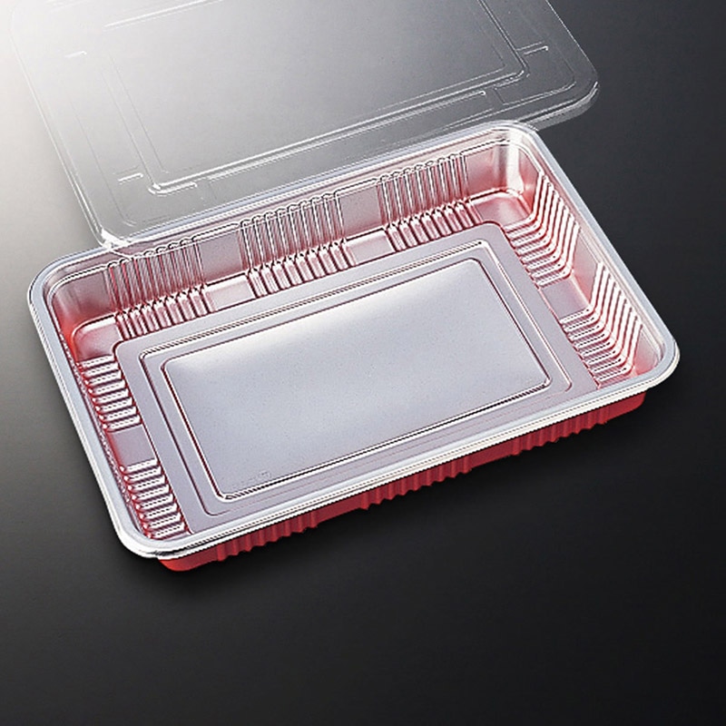 中央化学 弁当容器 HS-10 乗せ蓋セット L DX 100個/袋（ご注文単位8袋）【直送品】