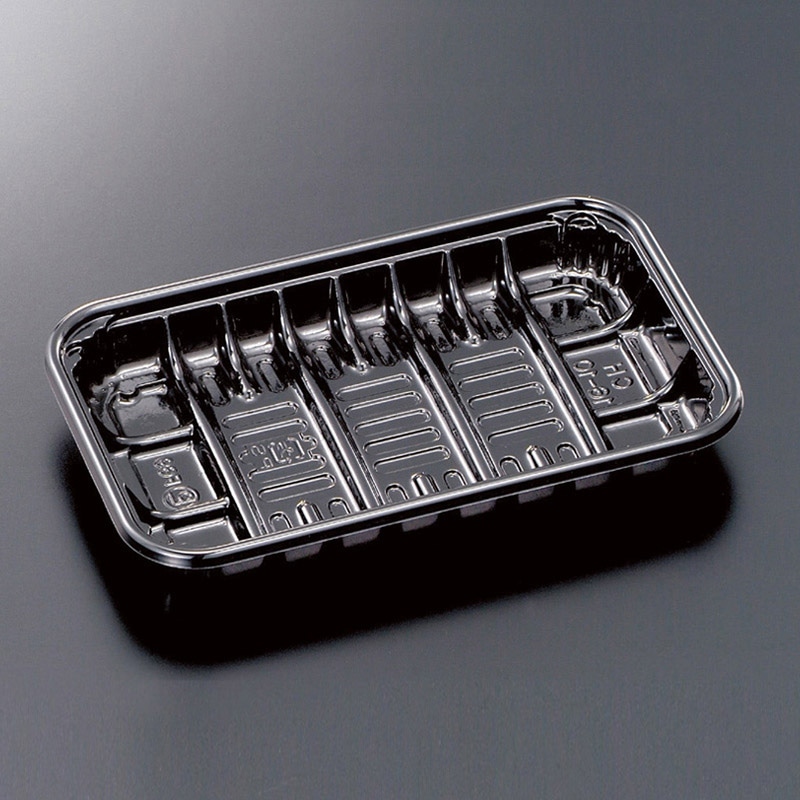 中央化学 青果トレー 椎茸 3号L BK 100枚/袋（ご注文単位30袋）【直送品】