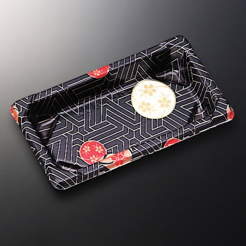 中央化学 寿司容器 CF寿司容器L 本体 0.2 華紋 50枚/袋（ご注文単位36袋）【直送品】