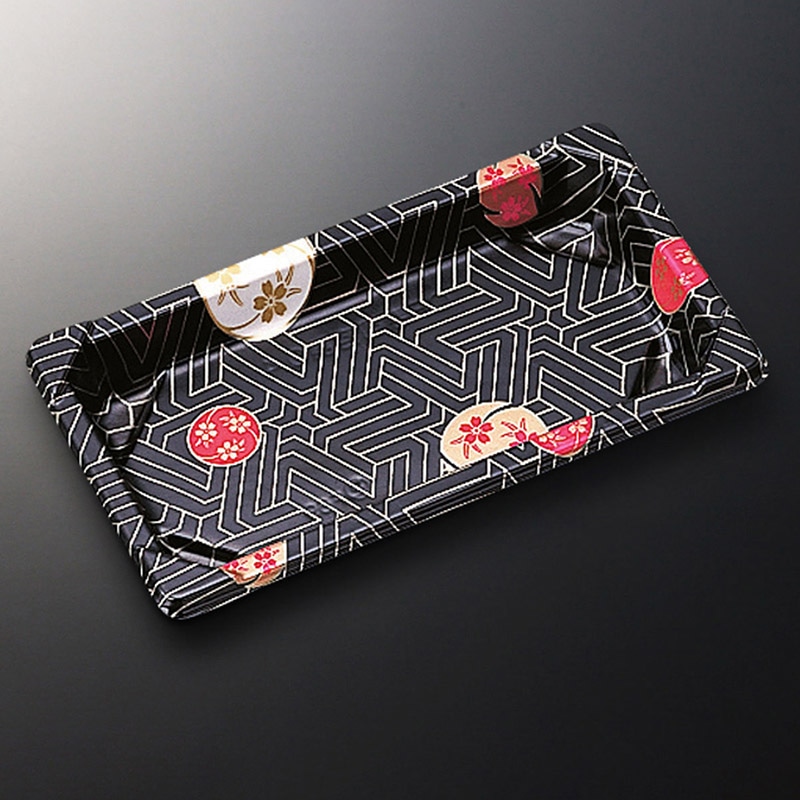 中央化学 寿司容器 CF寿司容器L 本体 0.4 華紋 50枚/袋（ご注文単位36袋）【直送品】