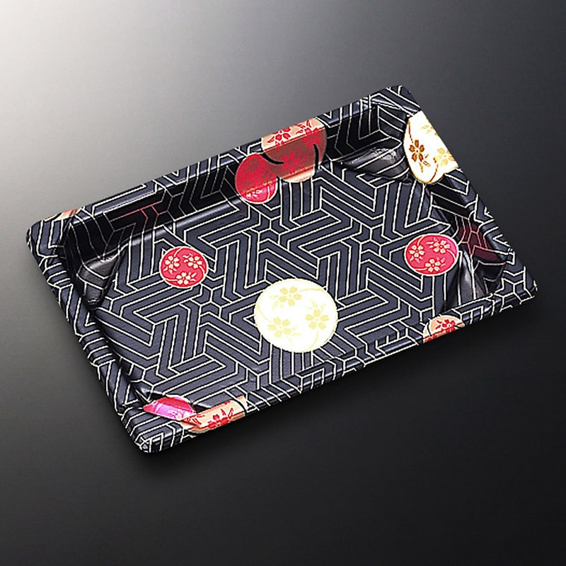 中央化学 寿司容器 CF寿司容器L 本体 0.8 華紋 50枚/袋（ご注文単位24袋）【直送品】