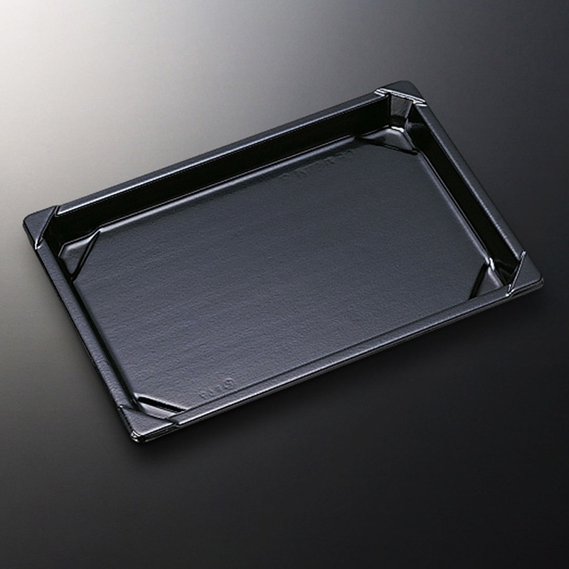 中央化学 寿司容器 CF寿司容器L 本体 2 黒-BL 50枚/袋(ご注文単位16袋)【直送品】