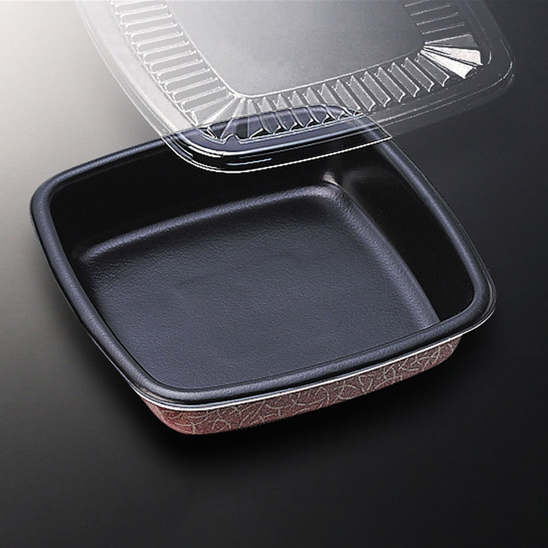 中央化学 寿司容器 寿司桶折 乗せ蓋セット 1 桃山黒 25枚/袋(ご注文単位24袋)【直送品】