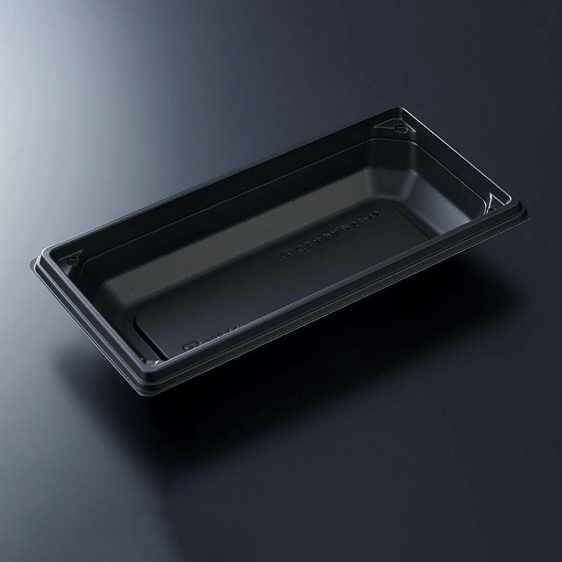 中央化学 丼容器 CF合わせ箱 CT中皿 21-12 BK 50枚/袋(ご注文単位16袋)【直送品】