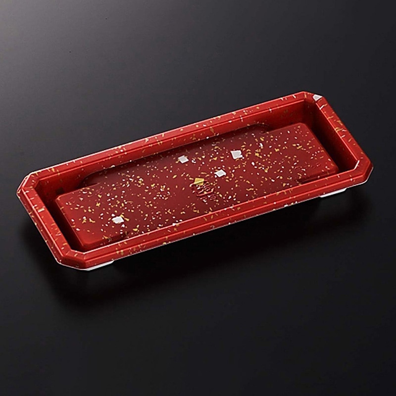 中央化学 寿司容器 CFにぎり 本体 L5 赤金箔 50枚/袋(ご注文単位24袋)【直送品】