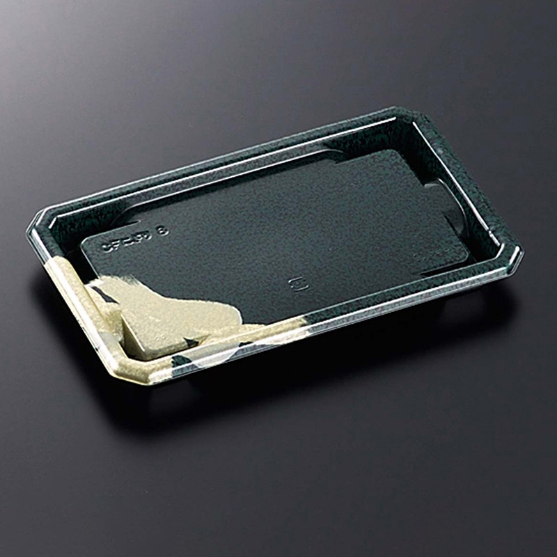 中央化学 寿司容器 CFにぎり 本体 L8 桂浜-BL 50枚/袋(ご注文単位16袋)【直送品】