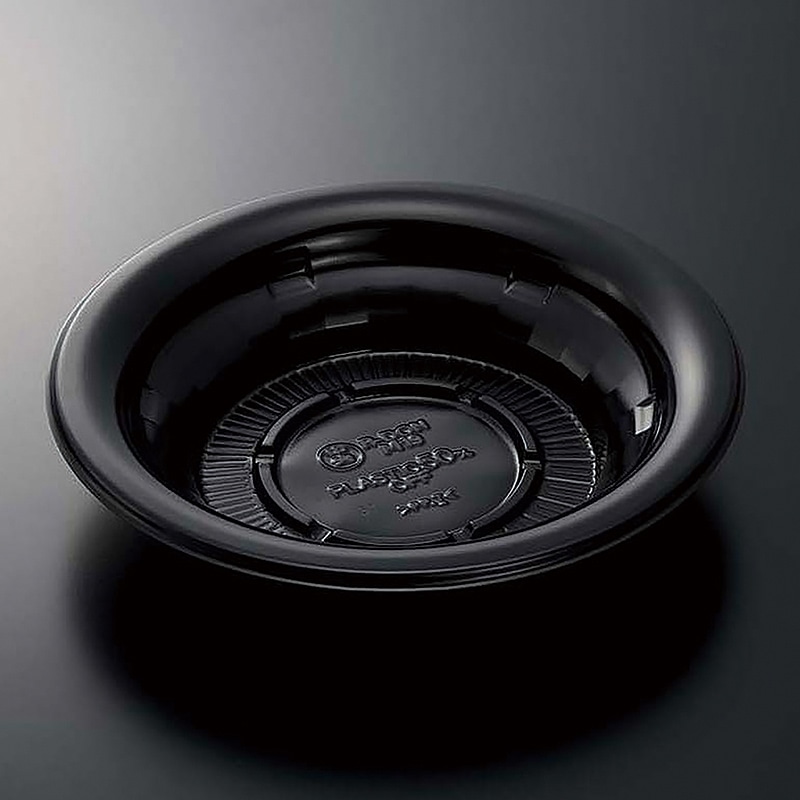 中央化学 丼容器　R-DON　本体 M19 BK　黒 50枚/袋（ご注文単位12袋）【直送品】