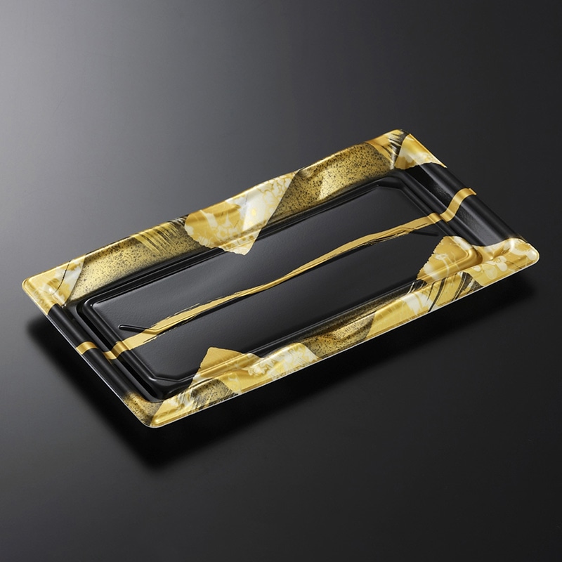 中央化学 寿司容器 豊味 本体 12-2 帯代BK 50枚/袋(ご注文単位20袋)【直送品】