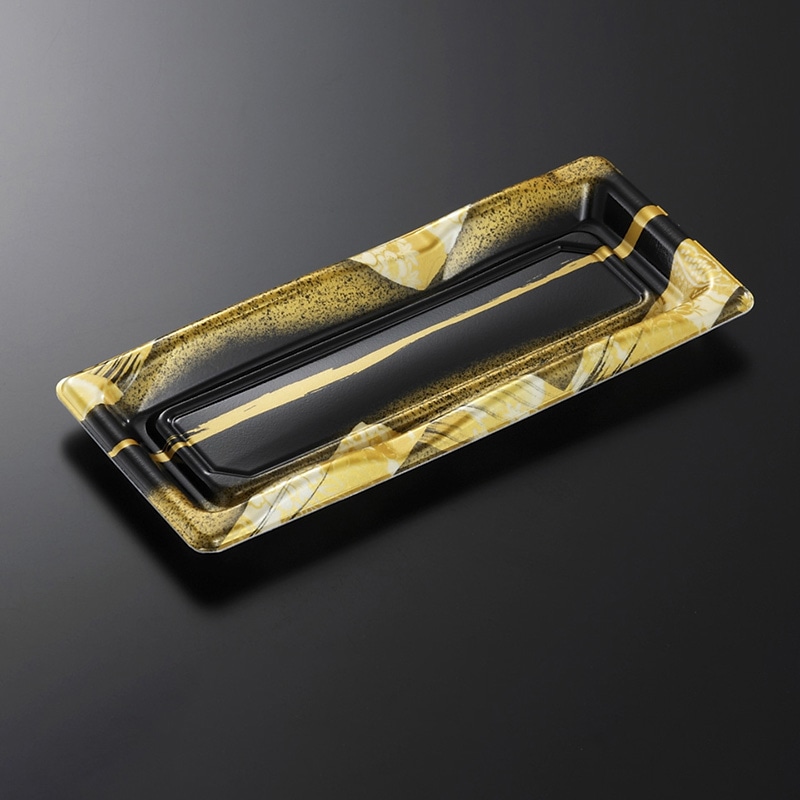 中央化学 寿司容器 豊味 本体 5-1 帯代BK 50枚/袋(ご注文単位30袋)【直送品】