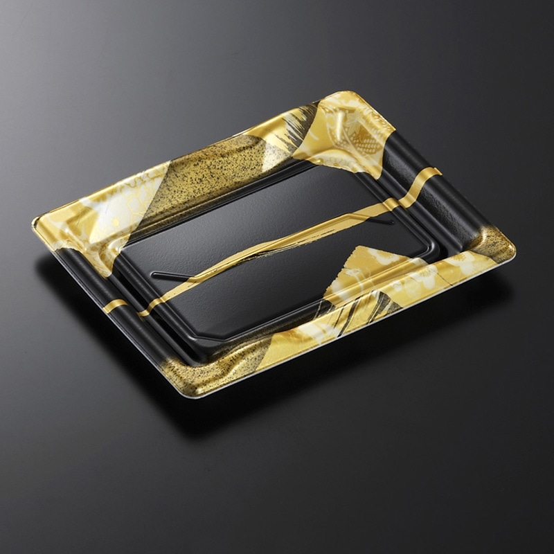 中央化学 寿司容器 豊味 本体 6-2 帯代BK 50枚/袋(ご注文単位30袋)【直送品】